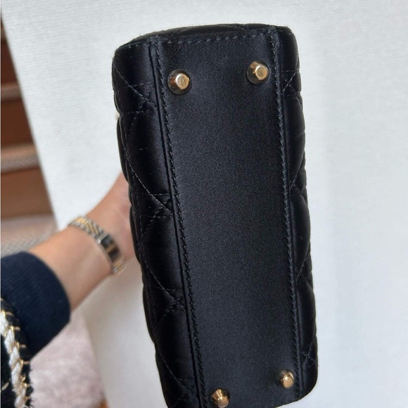 Black gold tone mini lady dior - Picture 11 of 14